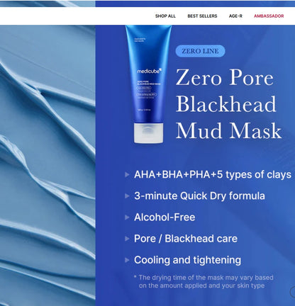Zero Pore Blackhead Mud Mask